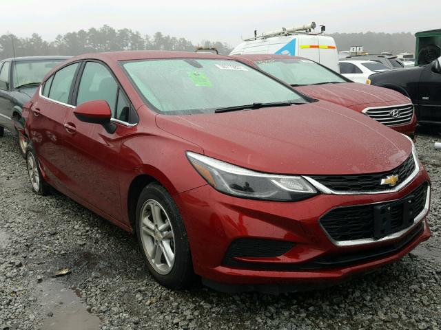 3G1BE6SM5HS537425 - 2017 CHEVROLET CRUZE LT RED photo 1