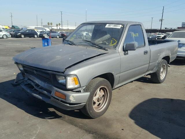 4TARN81A9PZ136658 - 1993 TOYOTA PICKUP 1/2 GRAY photo 2