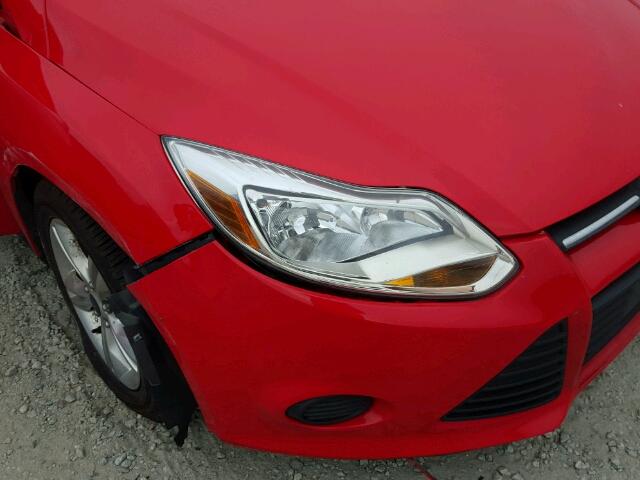 1FADP3F26EL173380 - 2014 FORD FOCUS SE RED photo 9