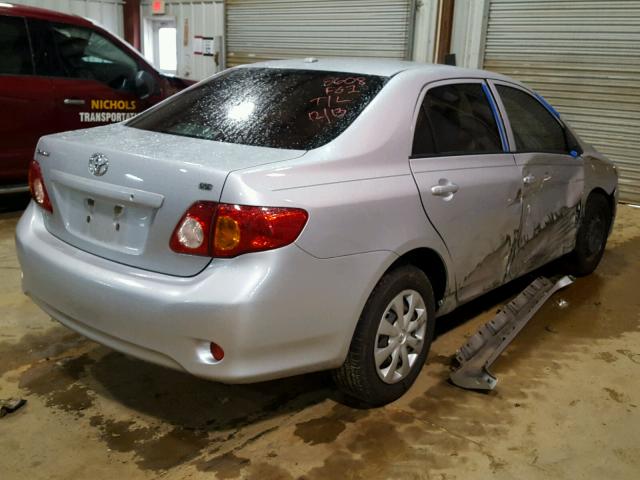 JTDBL40E899032822 - 2009 TOYOTA COROLLA BA SILVER photo 4