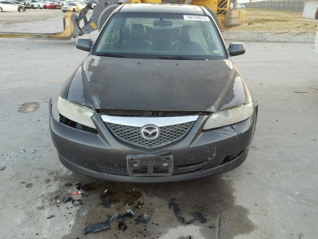 1YVFP80D835M34689 - 2003 MAZDA 6 S GRAY photo 9