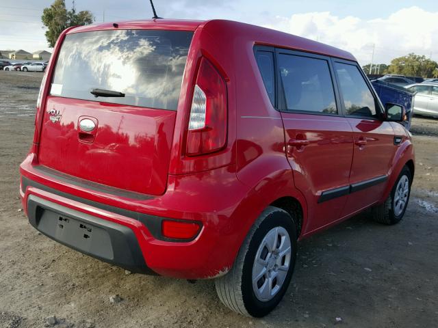 KNDJT2A52D7630357 - 2013 KIA SOUL BLUE photo 4