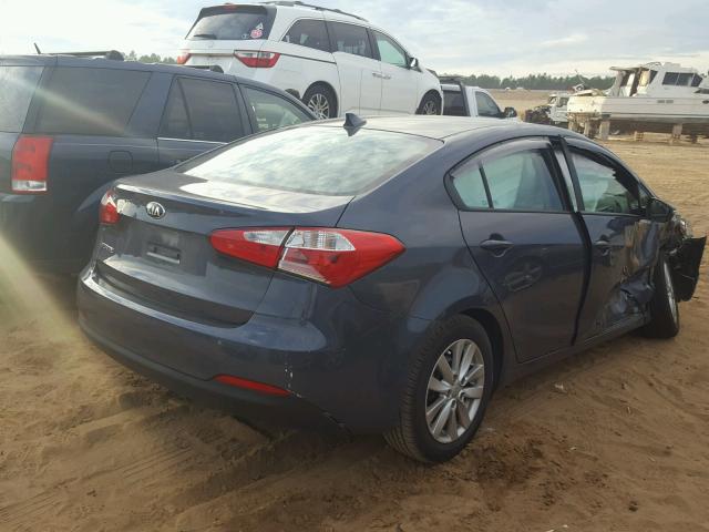 KNAFX4A66F5413923 - 2015 KIA FORTE LX SILVER photo 4