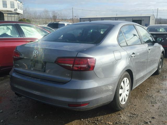 3VW267AJXGM221813 - 2016 VOLKSWAGEN JETTA S GRAY photo 4