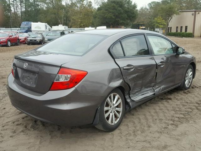 19XFB2F89CE003424 - 2012 HONDA CIVIC EX BROWN photo 4