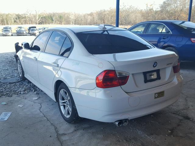 WBAVA37518NL19084 - 2008 BMW 328 I WHITE photo 3