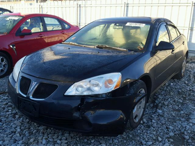 1G2ZF55B664198120 - 2006 PONTIAC G6 SE BLACK photo 2