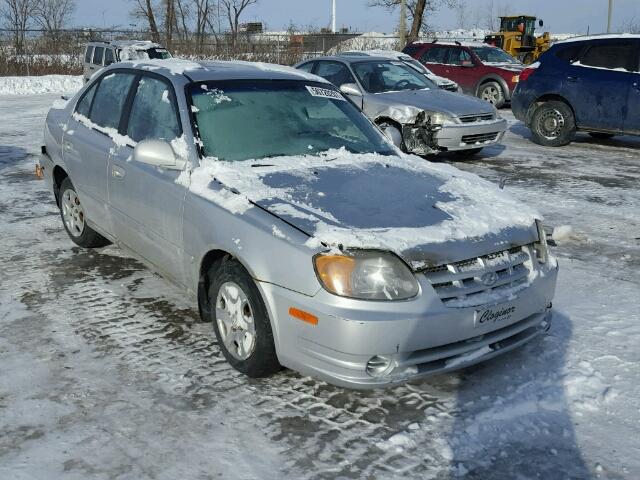 KMHCG45C53U482220 - 2003 HYUNDAI ACCENT GL SILVER photo 1