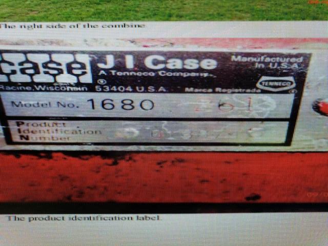 018874 - 1988 CASE 1680 RED photo 2