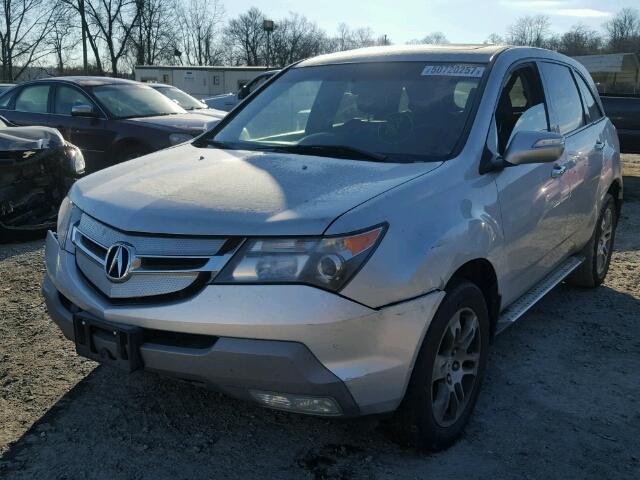 2HNYD28487H513460 - 2007 ACURA MDX TECHNO SILVER photo 2