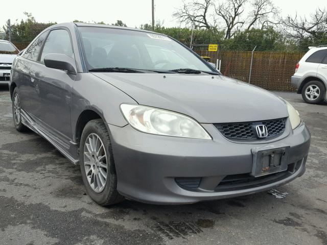 1HGEM22945L007347 - 2005 HONDA CIVIC EX GRAY photo 1