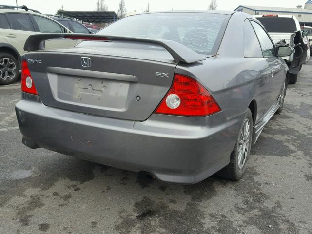 1HGEM22945L007347 - 2005 HONDA CIVIC EX 灰色 照片 4