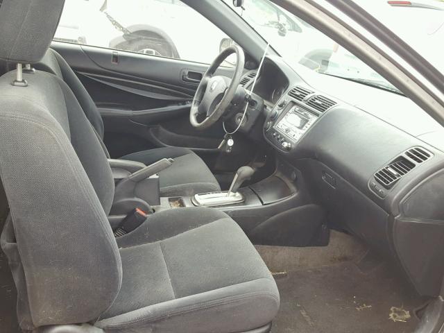 1HGEM22945L007347 - 2005 HONDA CIVIC EX 灰色 照片 5