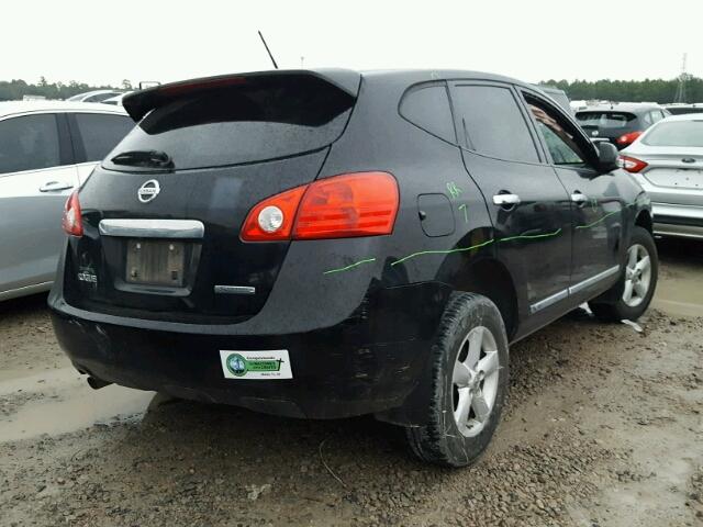 JN8AS5MT9DW033926 - 2013 NISSAN ROGUE S BLACK photo 4