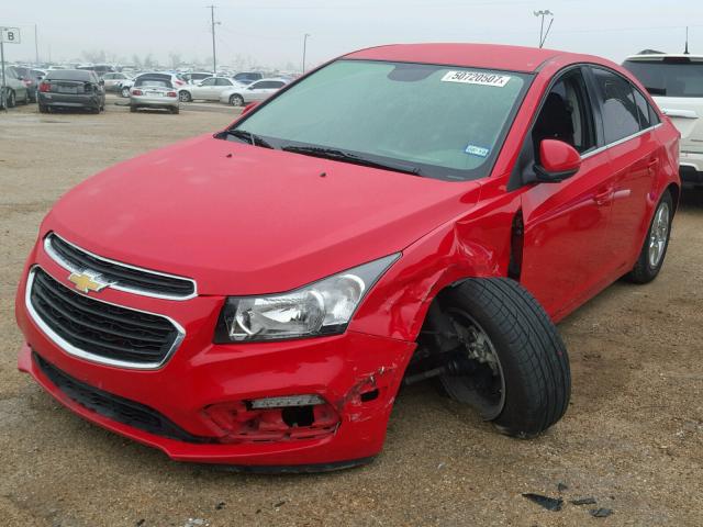 1G1PE5SB9G7128808 - 2016 CHEVROLET CRUZE LIMI RED photo 2