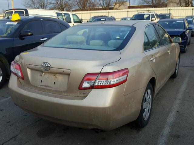 4T1BF3EK0AU048641 - 2010 TOYOTA CAMRY BASE BEIGE photo 4