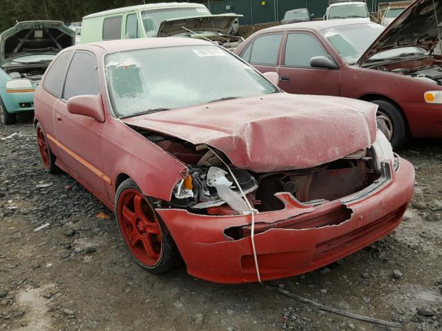 2HGEJ6348XH105154 - 1999 HONDA CIVIC DX RED photo 1