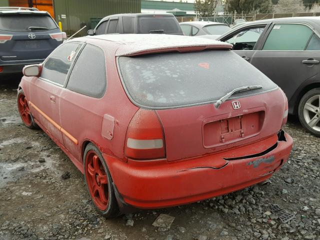 2HGEJ6348XH105154 - 1999 HONDA CIVIC DX RED photo 3