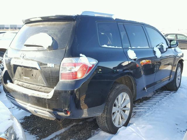 JTEEW41A182014181 - 2008 TOYOTA HIGHLANDER BLACK photo 4