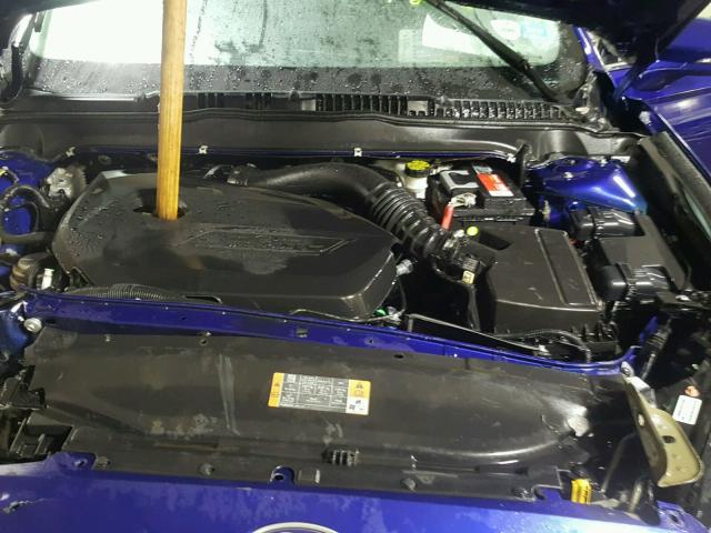 3FA6P0HR6DR200126 - 2013 FORD FUSION SE BLUE photo 7