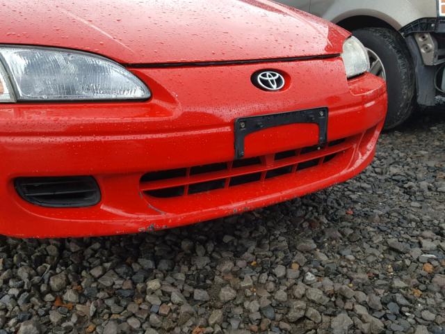 JT2CC52H8T0022877 - 1996 TOYOTA PASEO RED photo 9