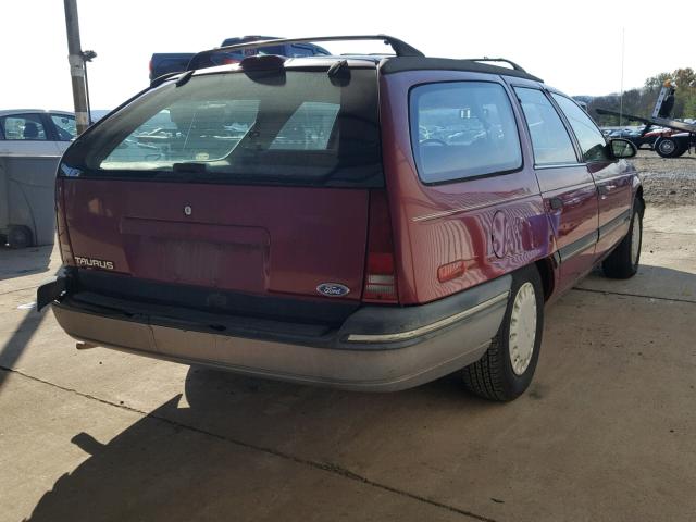 1FACP55U3LA229469 - 1990 FORD TAURUS L MAROON photo 4