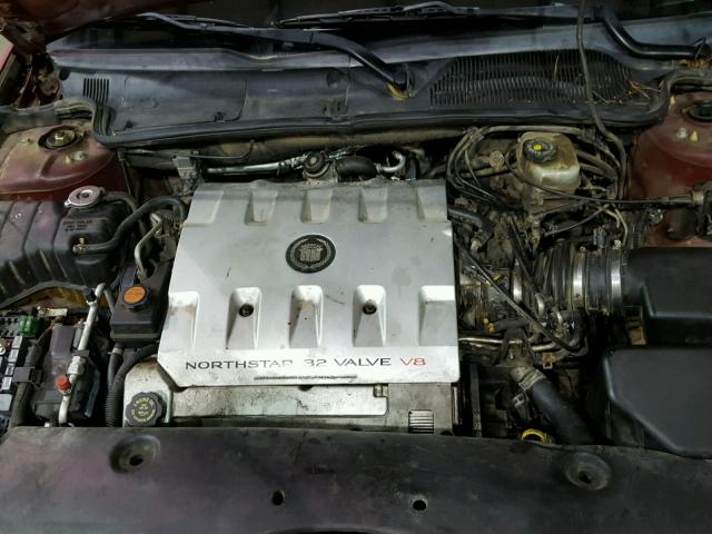 1G6KE57Y01U223302 - 2001 CADILLAC DEVILLE DH RED photo 7