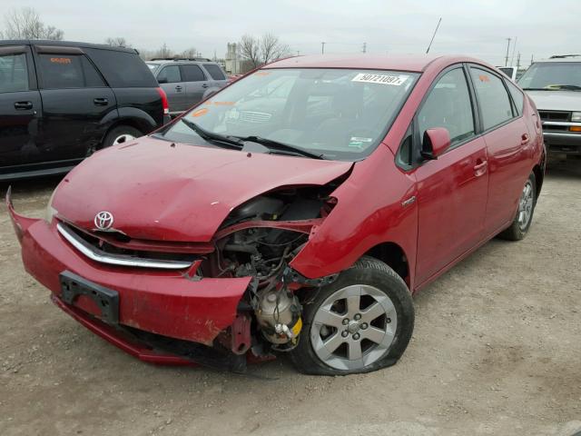 JTDKB20U687782650 - 2008 TOYOTA PRIUS RED photo 2