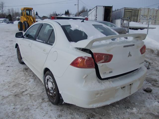 JA3AU26U29U615152 - 2009 MITSUBISHI LANCER ES/ WHITE photo 3