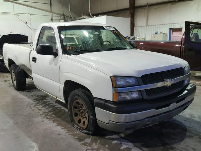 1GCEC14X45Z280938 - 2005 CHEVROLET SILVERADO WHITE photo 1