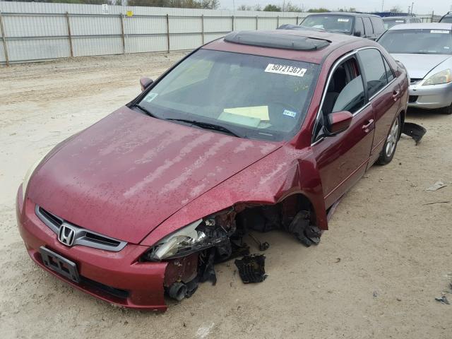 1HGCM66564A037286 - 2004 HONDA ACCORD EX MAROON photo 2