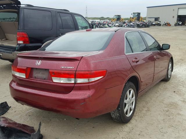 1HGCM66564A037286 - 2004 HONDA ACCORD EX MAROON photo 4