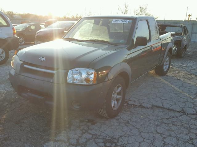 1N6DD26S11C340796 - 2001 NISSAN FRONTIER K GREEN photo 2