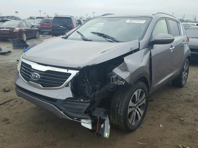 KNDPCCA28C7246975 - 2012 KIA SPORTAGE E SILVER photo 2