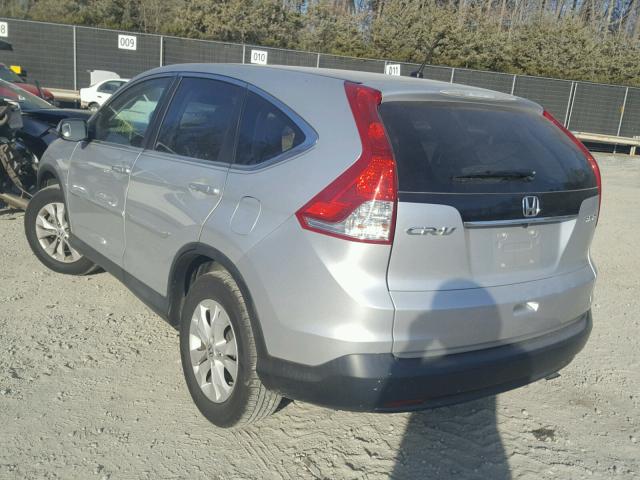 2HKRM4H58DH664994 - 2013 HONDA CR-V EX GRAY photo 3