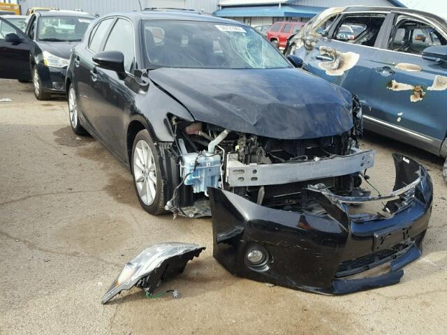 JTHKD5BH8C2105602 - 2012 LEXUS CT 200 BLACK photo 1