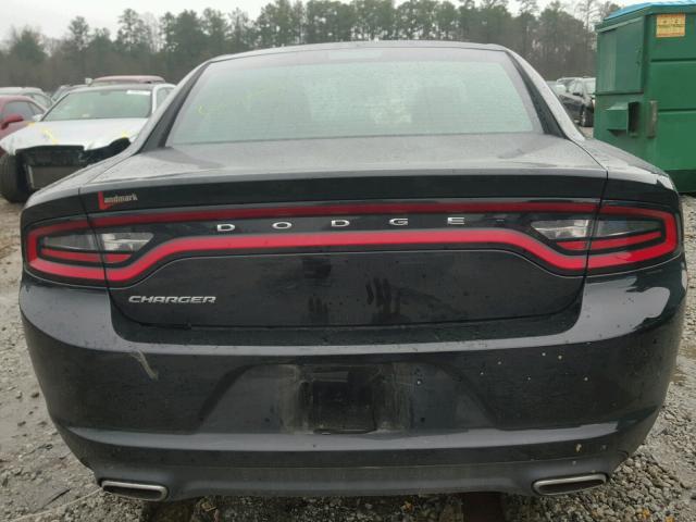 2C3CDXBG5GH160258 - 2016 DODGE CHARGER SE BLACK photo 9