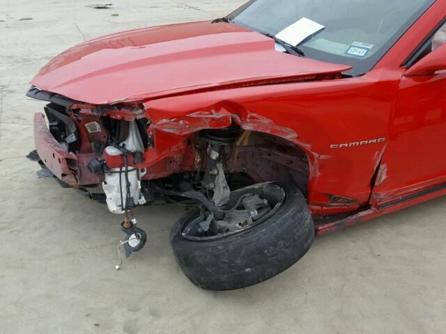 2G1FB1E31E9172654 - 2014 CHEVROLET CAMARO LT RED photo 9