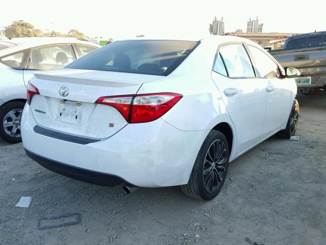 5YFBURHEXFP349585 - 2015 TOYOTA COROLLA L WHITE photo 4