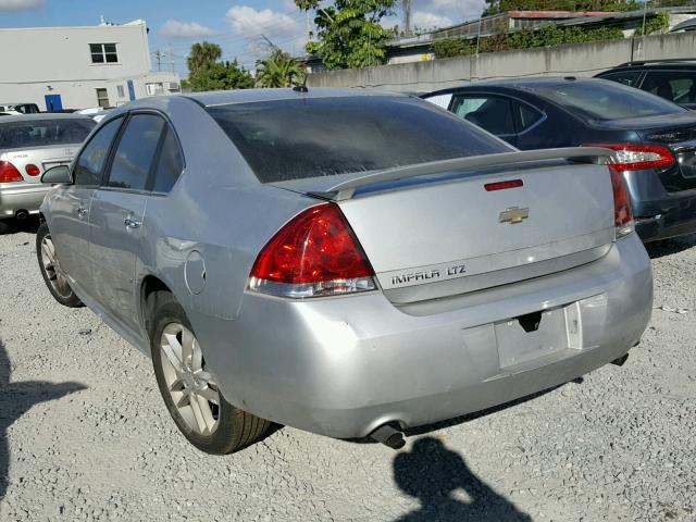 2G1WC5E3XD1235607 - 2013 CHEVROLET IMPALA LTZ SILVER photo 3