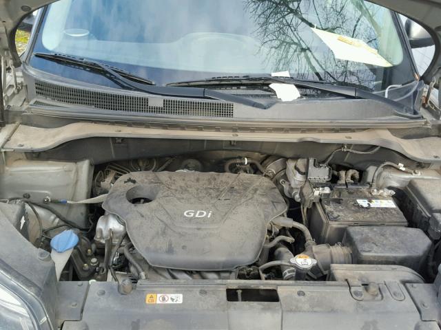 KNDJN2A22F7118536 - 2015 KIA SOUL GRAY photo 7