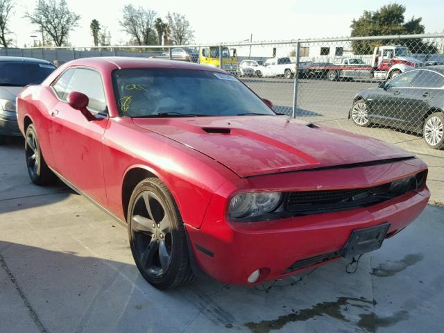 2C3CDYAG4CH181233 - 2012 DODGE CHALLENGER RED photo 1