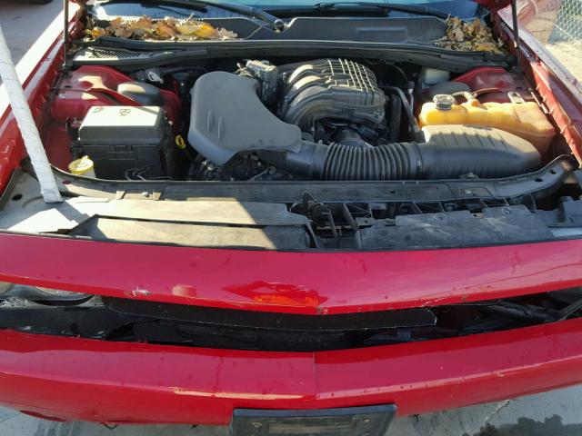 2C3CDYAG4CH181233 - 2012 DODGE CHALLENGER RED photo 7