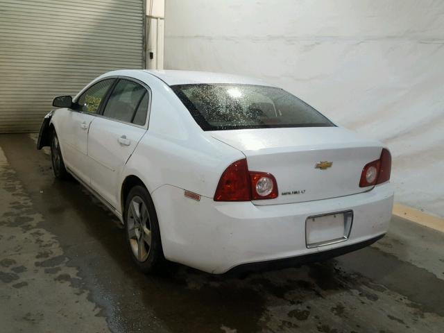 1G1ZC5EB7AF167307 - 2010 CHEVROLET MALIBU 1LT WHITE photo 3