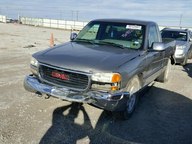 1GTEC14V81Z296021 - 2001 GMC NEW SIERRA SILVER photo 2