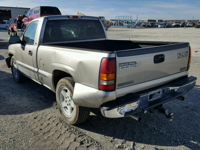 1GTEC14V81Z296021 - 2001 GMC NEW SIERRA SILVER photo 3