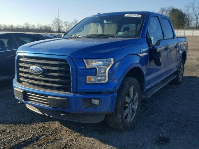 1FTEW1EF8FFC02453 - 2015 FORD F150 SUPER BLUE photo 2