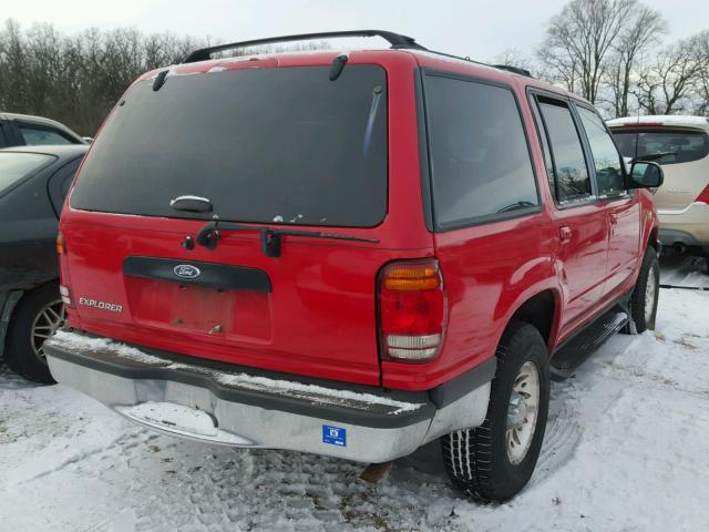 1FMZU34XXWUA20595 - 1998 FORD EXPLORER RED photo 4