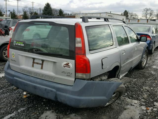 YV1SZ59H641128256 - 2004 VOLVO XC70 SILVER photo 4