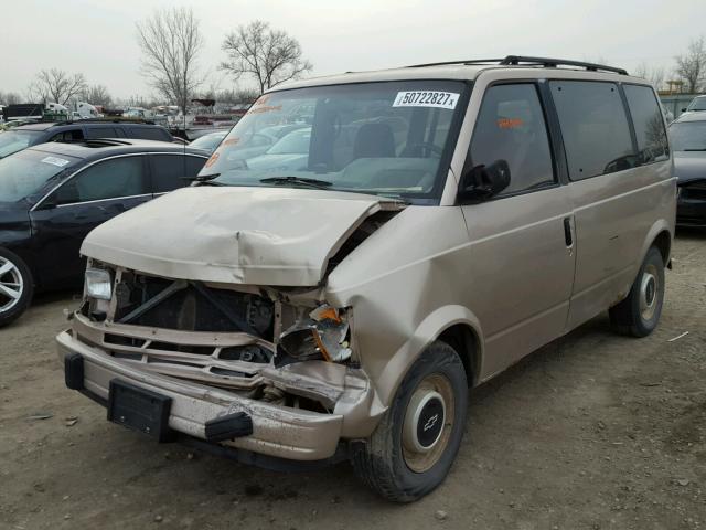 1GNDM15ZXNB158352 - 1992 CHEVROLET ASTRO BEIGE photo 2